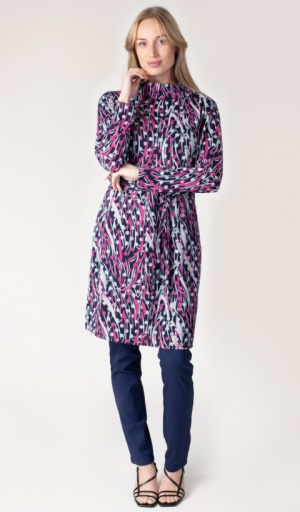 Jessica Graaf Purple Print Tunic Dress